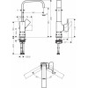 Смеситель Hansgrohe Metropol 32511700 для раковины, белый матовый