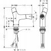 Смеситель для биде Hansgrohe Axor Starck Organic AX 12 210 250  золото