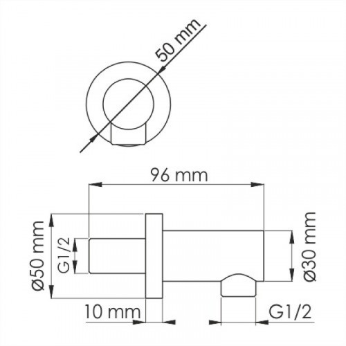 WasserKRAFT A111 Подключение шланга 9062517