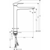 Смеситель Hansgrohe Metropol 32512140 для раковины, бронза матовый