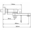 Смеситель для ванны Gappo Noar G3248 белый/хром