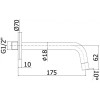 Излив Paffoni Light, черный матовый ZBOC045NO