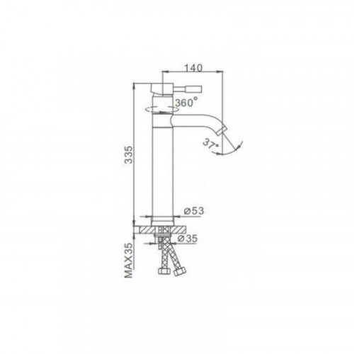 Смеситель для раковины Frap F1052-2 хром