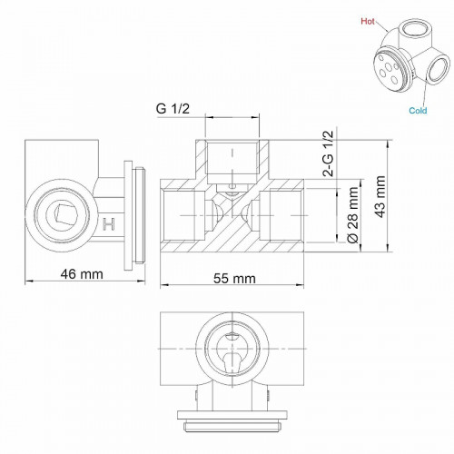 Комплект для раковины WasserKRAFT A42583 хром