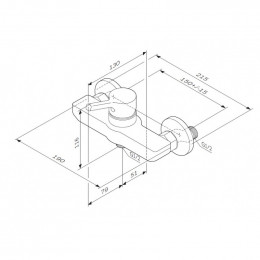 Смеситель для душа Am.Pm X-Joy F85B20000 хром