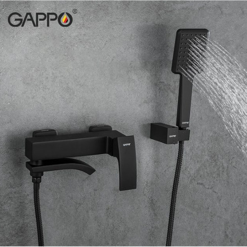 Смеситель для ванны Gappo G3207-6 черный