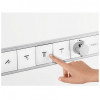 Смеситель для душа Hansgrohe RainSelect 15358400, 5 потребителей, термостатический, белый/хром