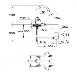 Смеситель для раковины Grohe Atrio 21038000