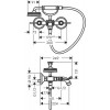 Смеситель для ванны Hansgrohe Axor Montreux AX 16 551 820 никель