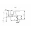 Кран для раковины моно Frap F522