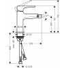 Смеситель для биде Hansgrohe Metropol 32520670, черный матовый
