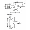 Комплект смесителей для ванной Vitra Dynamic S 3 в 1 A49152EXP хром