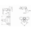 Смеситель для душа Bravat Loop F9124182CP-01-RUS