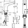 Сенсорный смеситель Hansgrohe Focus 31173000 питание от сети 230 В