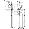 Смеситель для кухни Hansgrohe Metris M71 73812800 Нержавеющая сталь