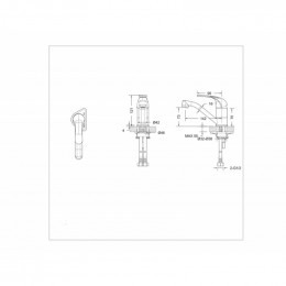 Смеситель универсальный для кухни и умывальника Bravar Fit F1233188CP-RUS
