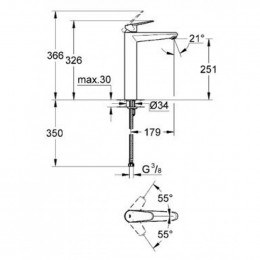 Смеситель для раковины Grohe Eurodisc Cosmopolitan 23432000