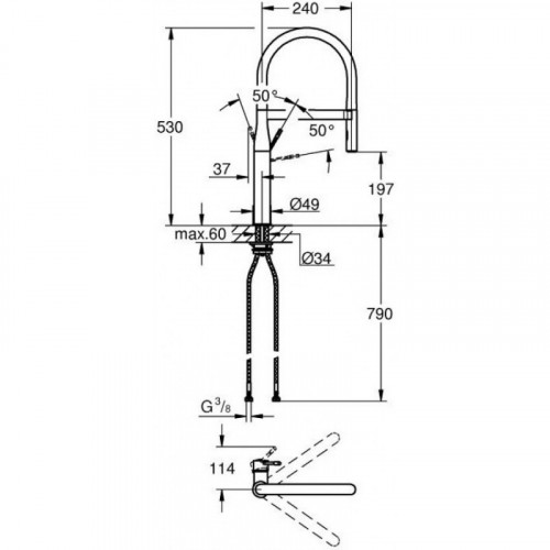 Смеситель для кухни Grohe Essence New 30294000