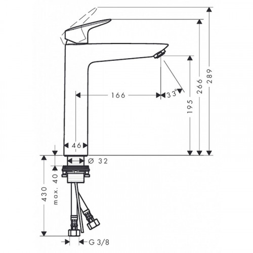 Смеситель Hansgrohe Logis 71091000 для раковины