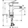 Смеситель для биде Hansgrohe Rebris E 72213670 черный матовый