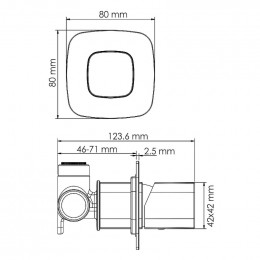 Смеситель для душа WasserKRAFT Saale 9551 белый