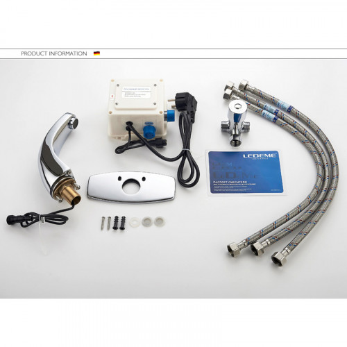 Смеситель для раковины Ledeme L1055-13 хром