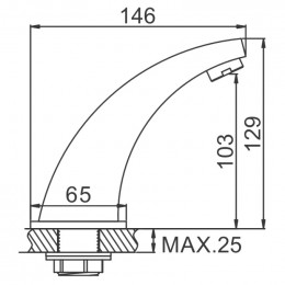Смеситель для раковины Ledeme L1055-13 хром