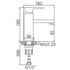 Смеситель для раковины Ledeme L1033 хром