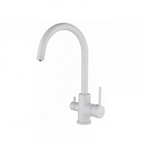 Смеситель для кухни Kaiser Merkur 26744-4 под фильтр белый матовый