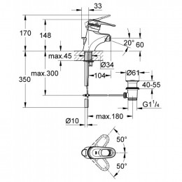 Смеситель для биде Grohe Europlus 33241000