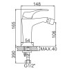 Смеситель для биде Ledeme L5042 хром