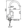 Смеситель для кухни Ledeme L4299-300 песочный