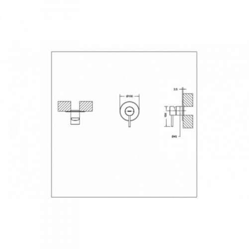 Встраиваемый смеситель Bravat Arc PB86061BW-A1-ENG