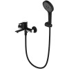 Смеситель для ванны Gappo G3203-6 черный/хром