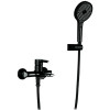 Смеситель для ванны Gappo G3203-6 черный/хром