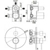 Смеситель для душа Paffoni Light, черный матовый LIG019NO