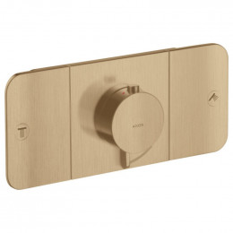 Смеситель для душа Hansgrohe Axor One 45712140 с термостатом бронза