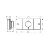 Смеситель для душа Hansgrohe Axor One 45712140 с термостатом бронза
