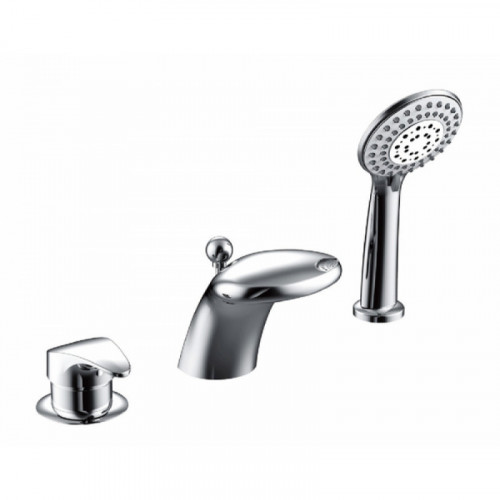 Встраиваемый смеситель на 3 отверстия Bravat Cobra F5140197CP-1-RUS