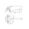 Смеситель для ванны Frap F2139-B хром