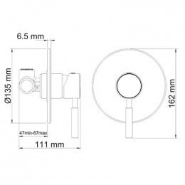 Смеситель для душа WasserKRAFT Wern 4251