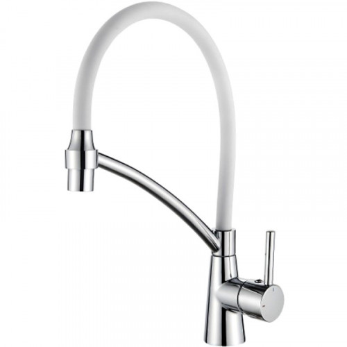 Смеситель для кухни Ledeme L4399-3 белый/хром