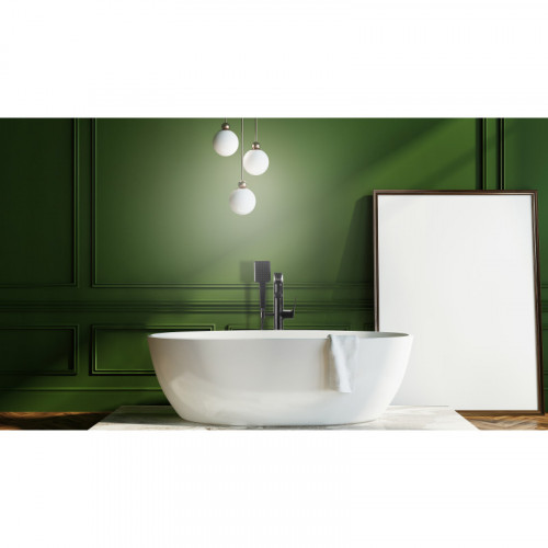 Смеситель для ванны Lemark Bronx LM3744BL черный матовый