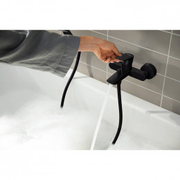 Смеситель для ванны Hansgrohe Rebris E 72450670 черный матовый