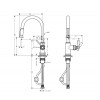Смеситель для кухни Hansgrohe Axor Montreux AX 16 581 140 шлифованная бронза