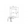 Смеситель для раковины Frap F1052-56 белый/хром