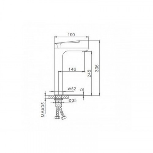 Смеситель для раковины Frap F1052-56 белый/хром