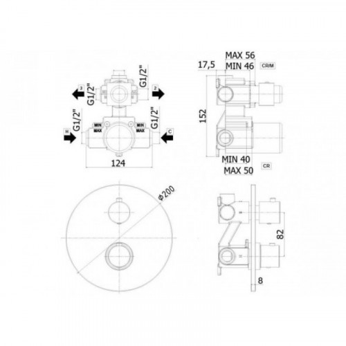 Смеситель для душа Paffoni Light LIQ013NO черный матовый