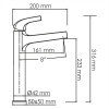 WasserKRAFT Sauer 7103H Смеситель для раковины