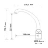 Смеситель WasserKRAFT Rossel 2807 для кухни